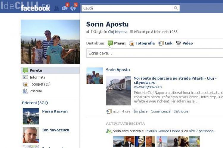 Sorin Apostu a intrat in randul politicienilor Facebook! Primarul posteaza aproape zilnic - VEZI ce fotografii a postat