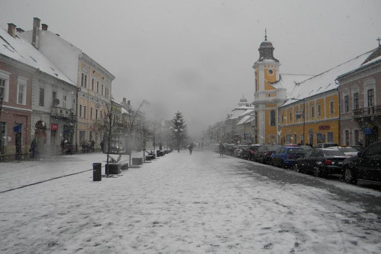 Vremea in Cluj!  Gerul se mentine in urmatoarele 4 zile. Marti noaptea vom avea -20 de grade Celsius 