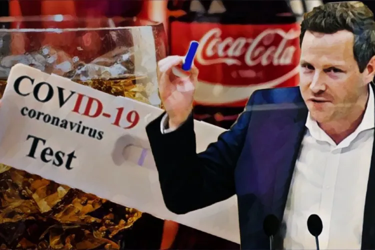 Un deputat a turnat Cola peste un test rapid COVID și a ieșit pozitiv - VIDEO