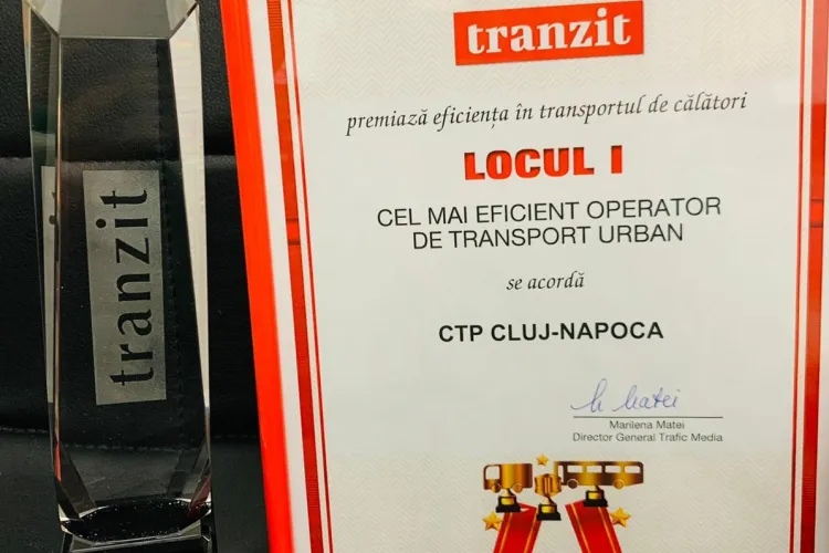 CTP Cluj-Napoca desemnată din nou drept „Cea mai performantă companie de transport public de persoane din România”