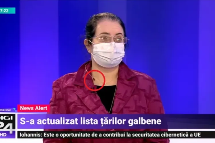 Gândaci de bucătărie pe o invitată de la Digi TV. Prezentatoarea nu i-a spus nimic - FOTO