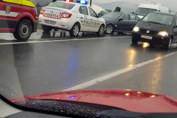 Accident la intrare in Florești, zona Rompetrol - VIDEO