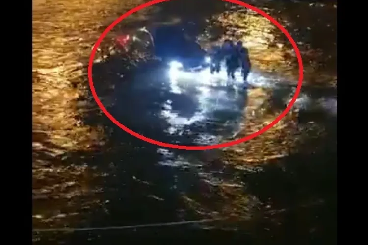 S-a aflat ce făcea la volan șoferul care a plonjat în Someș, vineri seara: Toți ”bombardierii” fac asta - FOTO