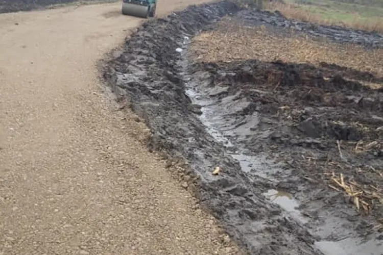 Drum din Cojocna reabilitat la nivel de piatră. Face legătura cu comuna Căianu - FOTO