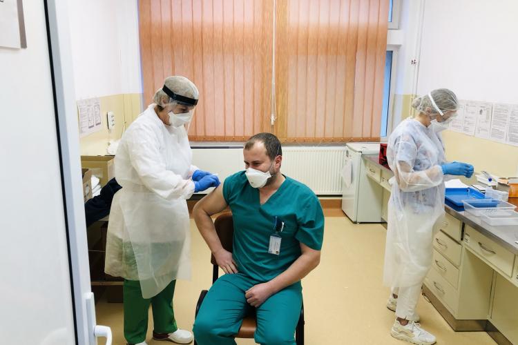 Cluj: 1188 medici s-au vaccinat în ultima zi       