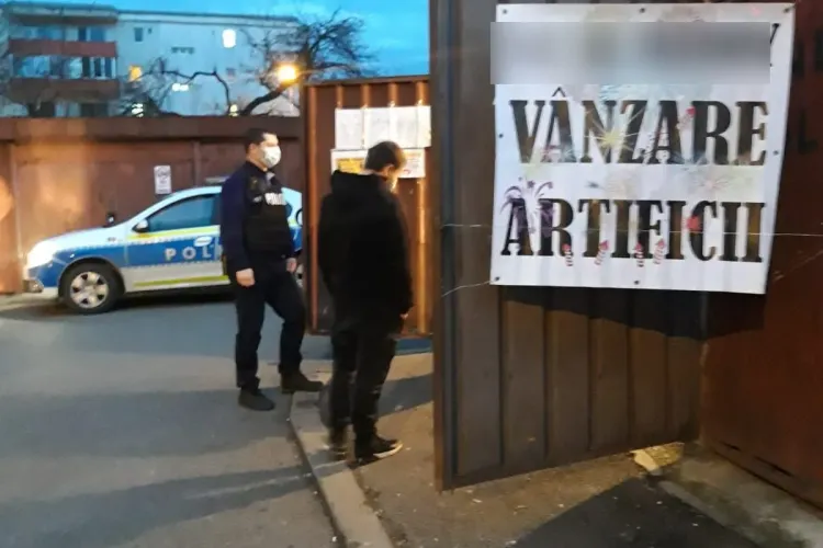 90 de kilograme de articole pirotehnice, confiscate la Cluj - FOTO