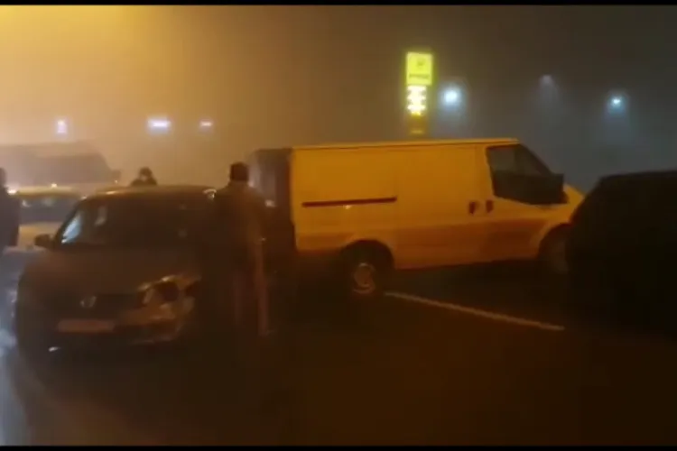 VIDEO - Accident în lanț pe Calea Turzii. În carambol au fost implicate opt mașini