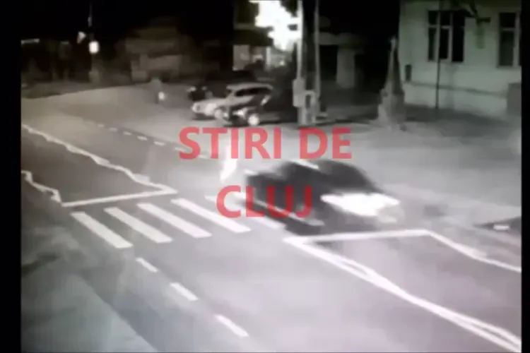 Accidentul din Baciu filmat de o cameră de supraveghere - VIDEO cu momentul impactului