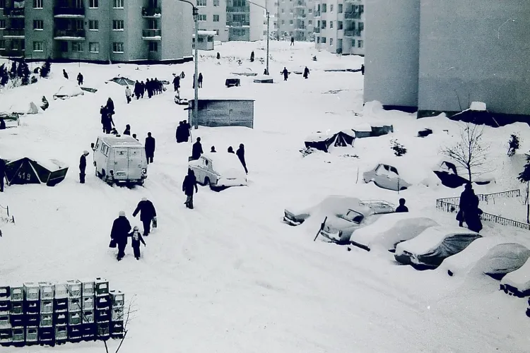 Cum arăta iarna, în 3 ianuarie 1981, la Cluj - FOTO