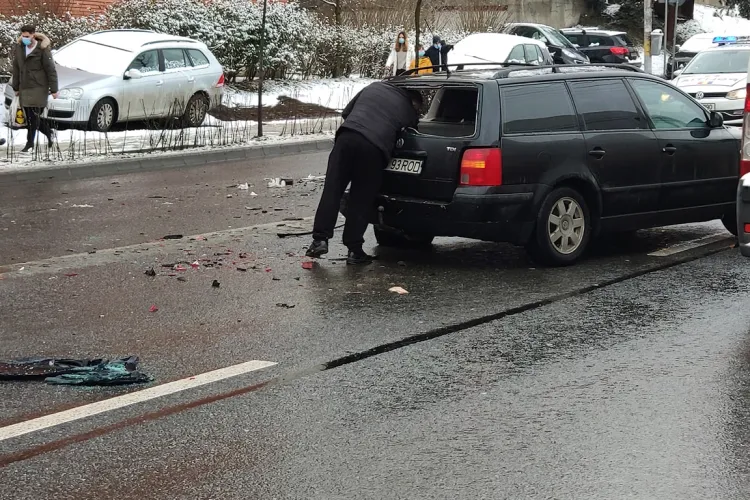 Accident pe strada Observatorului - FOTO