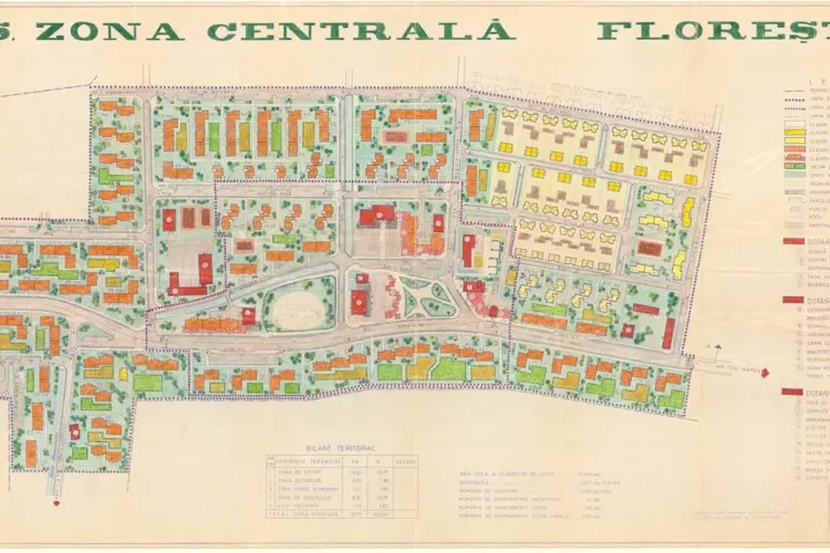 Planșe cu dezvoltarea Floreștiului în 1980! Comuniștii aveau mai mult creier ca arhitecții și decidenții de azi - FOTO