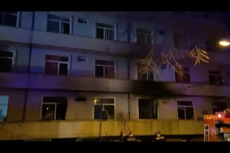 Incendiu la Matei Balș. Pacientul care a sunat la 112 a sărit pe geam ca să se salveze. Ce a povestit   