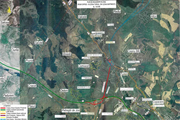 La acte suntem campioni: S-au emis noi acte pentru legarea DN 1 de Autostrada Transilvania, pe la Mărtinești   