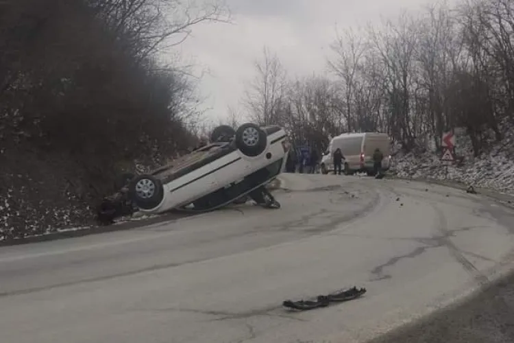 Accident la intrare în Cluj dinspre Reghin - FOTO