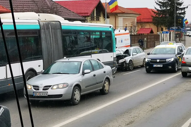 Accident pe Avram Iancu în Florești - FOTO