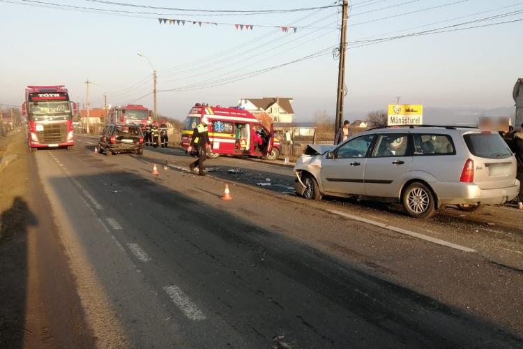 Accident în comuna Cuzdrioara! Traficul a fost deviat -FOTO