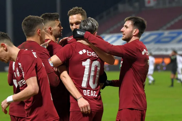 CFR Cluj a spulberat FC Argeș luni seara cu un scor de 5-0 