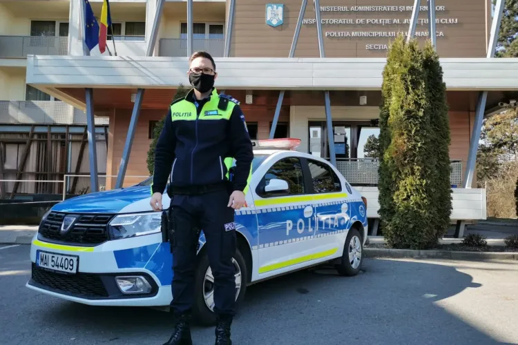 Bun simț de Cluj! Polițistul rutier a escortat cu girofarul un taxi la Urgență, iar șoferul oprit pentru amendă a așteptat 30 de minute
