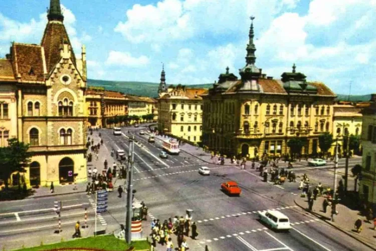 Cât de aerisită era intersecția Regele Ferdinand - George Baritiu în 1972 - FOTO   