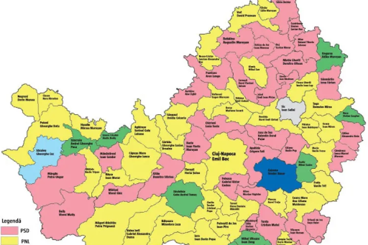 PRIMĂRII JUDEȚUL CLUJ - LISTA PRIMĂRIILOR DIN CLUJ