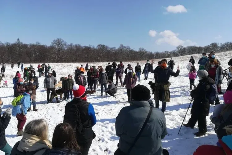 Protest pentru salvarea Pădurii Hoia de rechinii imobiliari - FOTO