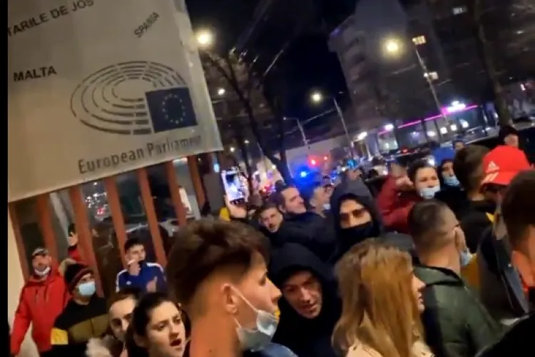Protest la Brăila împotriva restricțiilor COVID - VIDEO LIVE