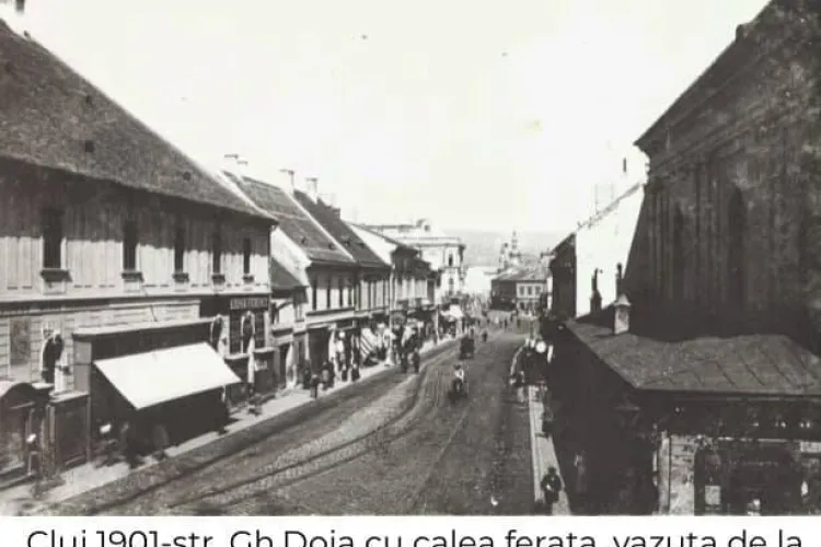 Pe stada Regele Ferdinand (Gheorghe Doja), în 1901, trecea trenul - FOTO