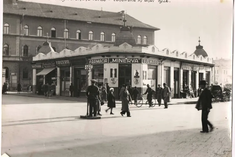 Fotografie surpriză din Clujul Vechi - Intersecția Regele Ferdinand - George Barițiu - FOTO