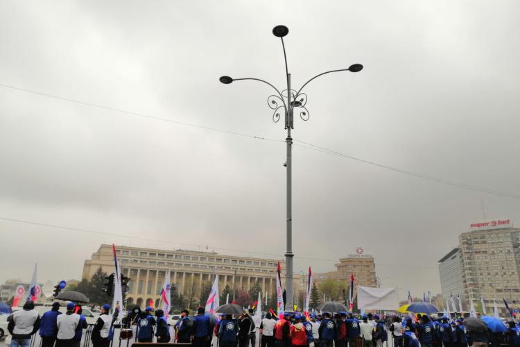 Sindicaliștii cer demisia guvernului Cîțu, după un protest la București: Trebuie să plece!