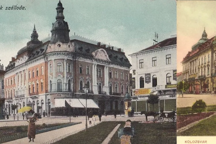 Hotelul New York / Continental avea terasă superbă pe trotuar, lângă intrarea principală - FOTO