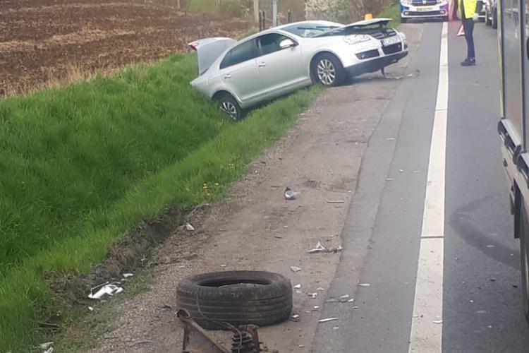 Accident grav în Suceag, pe drumul spre Zalău! Un tânăr de 19 ani a intrat pe contrasens - FOTO