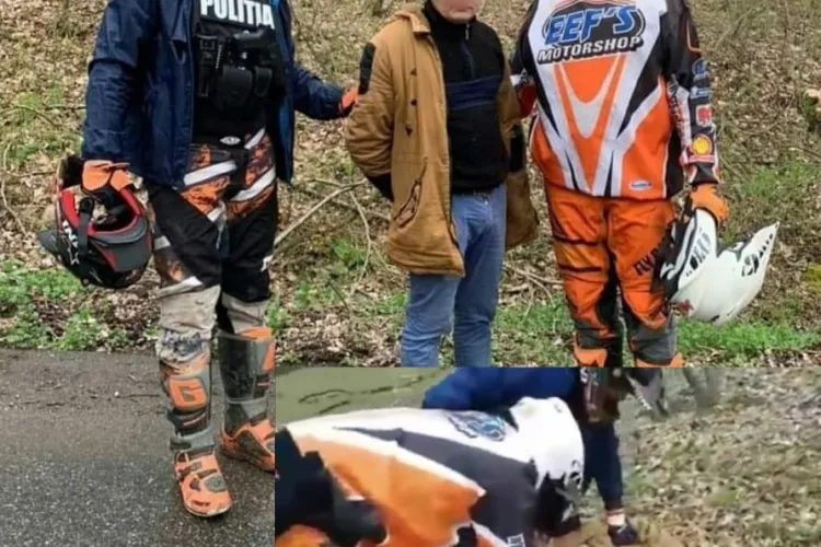 Criminalul din Alba, prins de doi polițiști CURAJOȘI, care l-au urmărit cu propriile motoare prin munți - FOTO