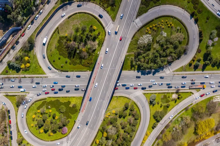 Trafic de vineri spre Florești. Calea Florești fotografiată din dronă - FOTO