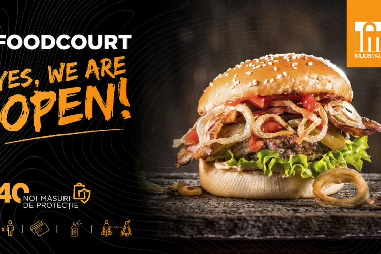 S-a redeschis foodcourt-ul Iulius Mall Cluj! Care este programul zilnic și ce program e de Paște