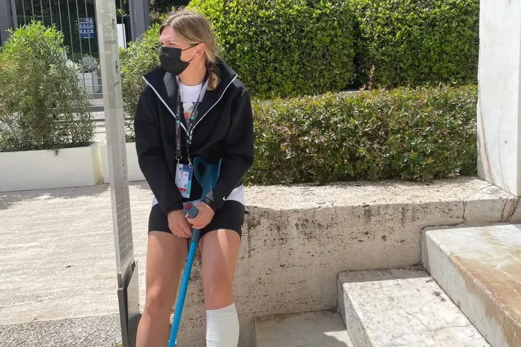 Mesajul Simonei Halep, după accidentarea de la Roma - FOTO   