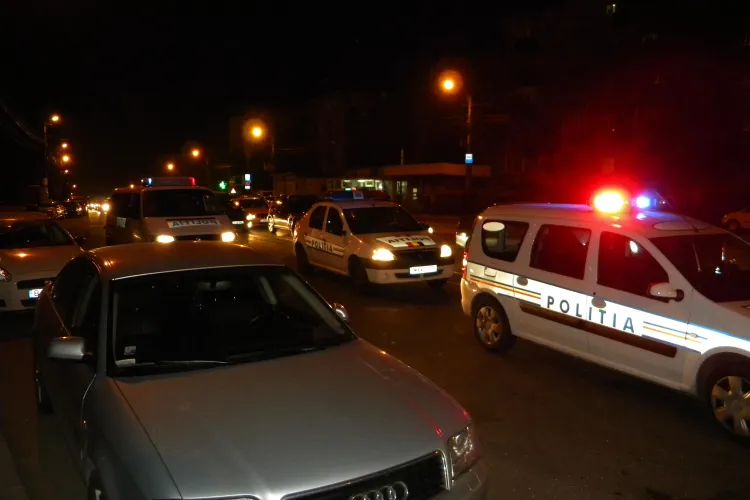 Sofer prins beat si gonind cu aproape 110 km/h pe strada Traian Vuia!