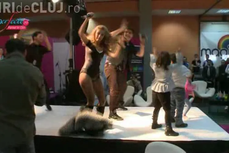 Andreea Balan, fara fusta in timpul unui concert - VIDEO!