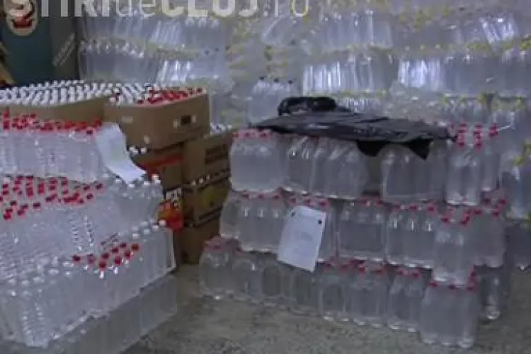 Culmea contrabandei! Doi clujeni vindeau in strada 9.000 de tigari si 120 de litri de alcool - VIDEO