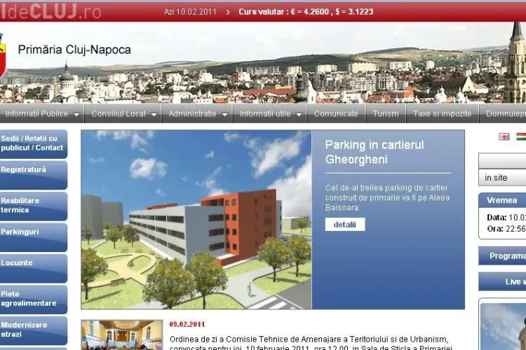Conferintele de presa ale primariei Cluj Napoca, transmise pe Internet!