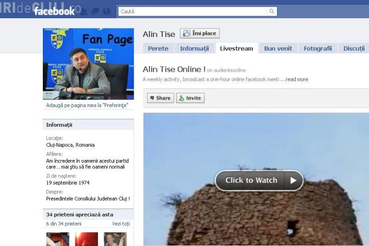 Alin Tise tine joi, 10 februarie, audiente pe Facebook! Adreseaza-i intrebari AICI 