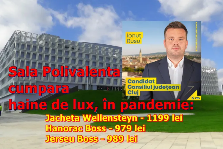 REVOLTĂTOR! În pandemie, directorul PNL -ist al Sălii Polivalente Cluj ”sparge” banii PUBLICI, pe haine de lux, la cel mai scump magazin din Cluj