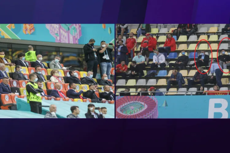 Reacția lui Hagi, după ce a primit bilet la tribuna a II-a, iar politicienii au stat la VIP. A fost lipsă de respect