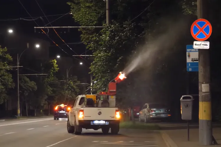 Dezinsecție pentru combaterea țânțarilor și larvelor în Cluj-Napoca - VIDEO