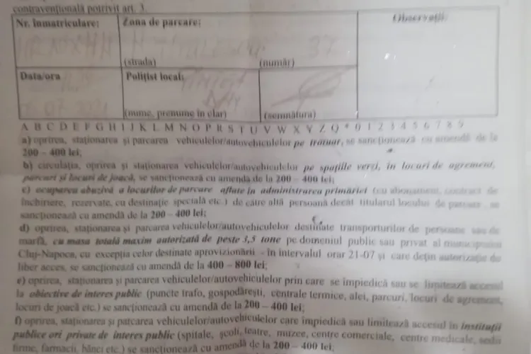 Șoferii care parchează pe trotuar, pe Nicolae Titulescu, amendați de Primăria Cluj-Napoca - FOTO