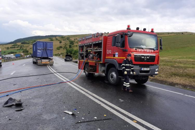 Accident la Paniceni, pe DN1. O femeie a murit - FOTO ȘI VIDEO