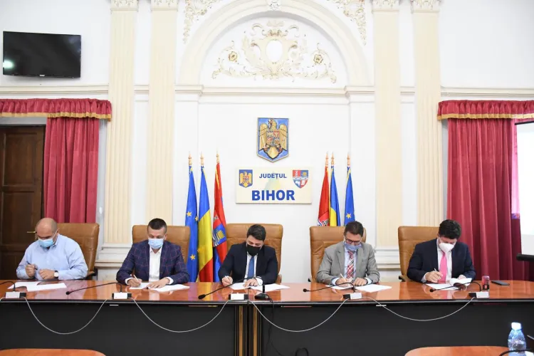 Bolojan a semnat pentru Oradea contractul pentru drumul expres Oradea - Arad! Alo, la Cluj se vede, se aude?