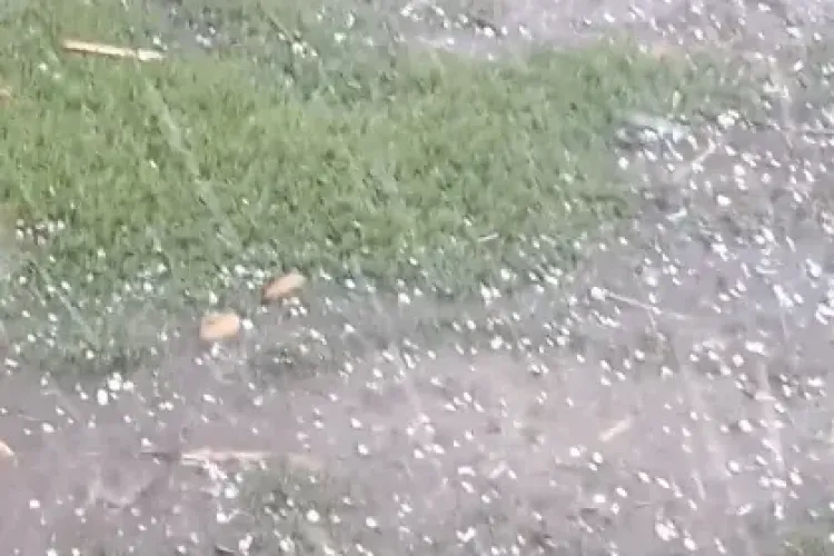 Grindina a făcut pagube la Gilău - VIDEO