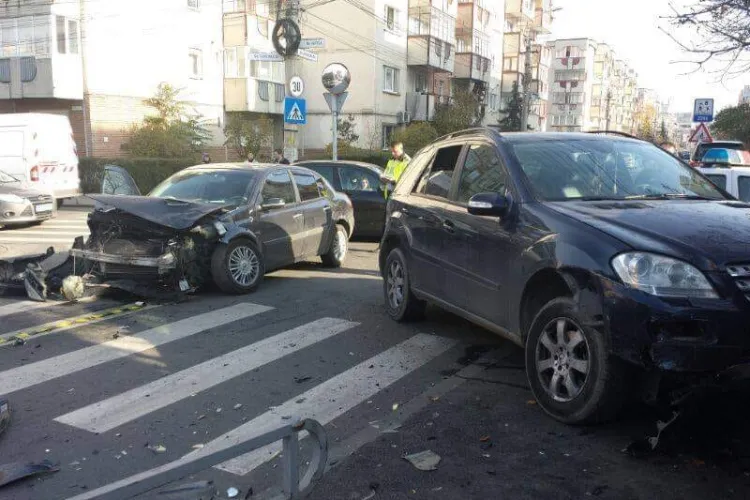Nou accident în intersectia Scortarilor cu Gorunului, din Mărăști - FOTO