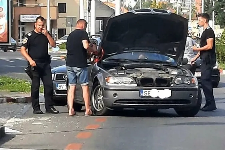 Gest emoționant al jandarmilor, care au sărit imediat în ajutorul unui bărbat: „Într-o lume ca asta mi-aș dori să trăiesc”