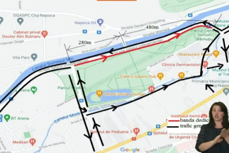 Bandă unică de transport pe Splaiul Independenței, din august. Boc: Clujenii pot utiliza mașina, dar noi avem priorități - VIDEO